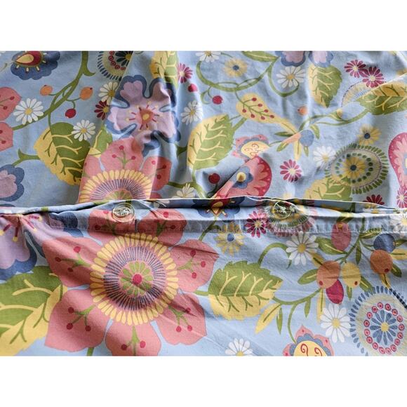 Pottery Barn Floral Colorful Duvet Full/Queen 86x86 Rare EUC Retired - Picture 5 of 6